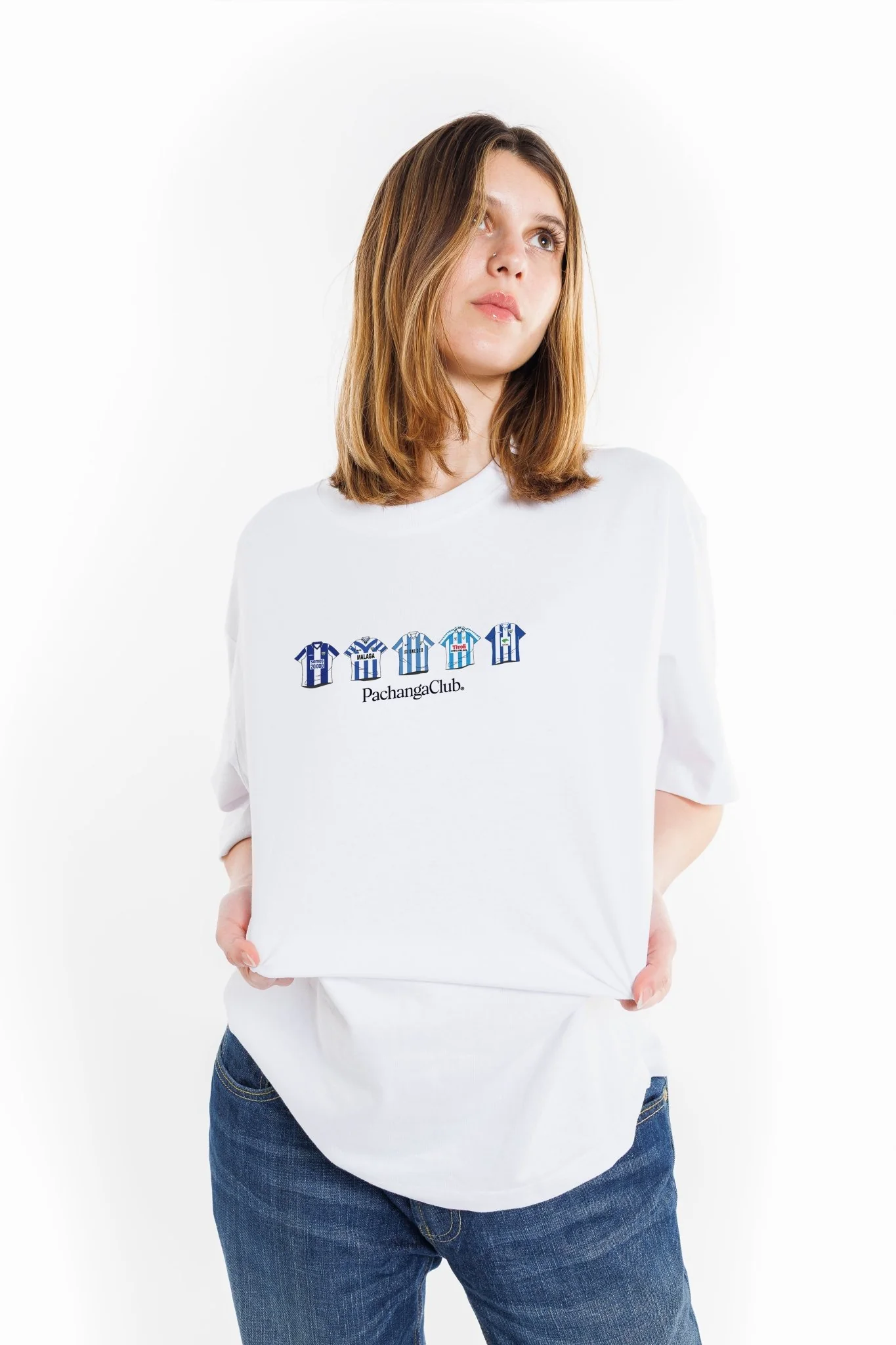 Camiseta Equipaciones Históricas Malaguistas - Blanco - Image 4
