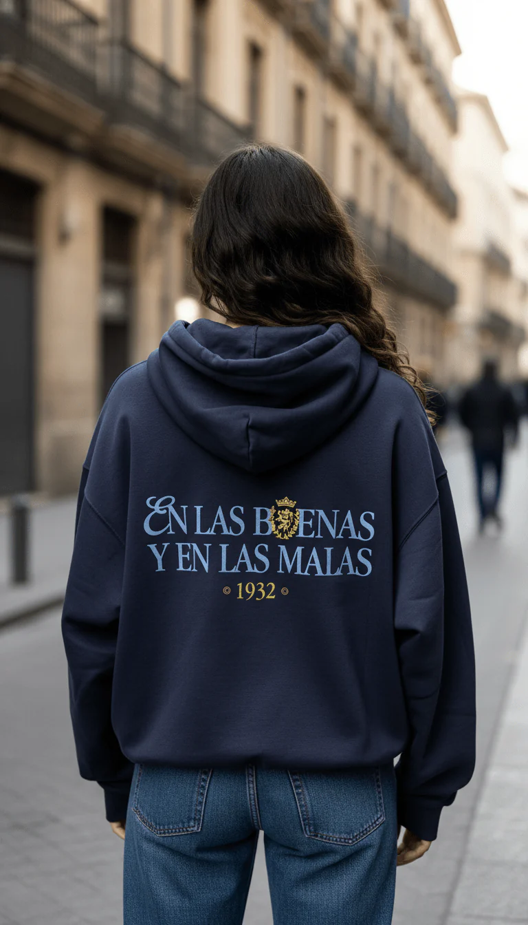 Sudadera En las Buenas y en las Malas – Azul Marino - Image 3