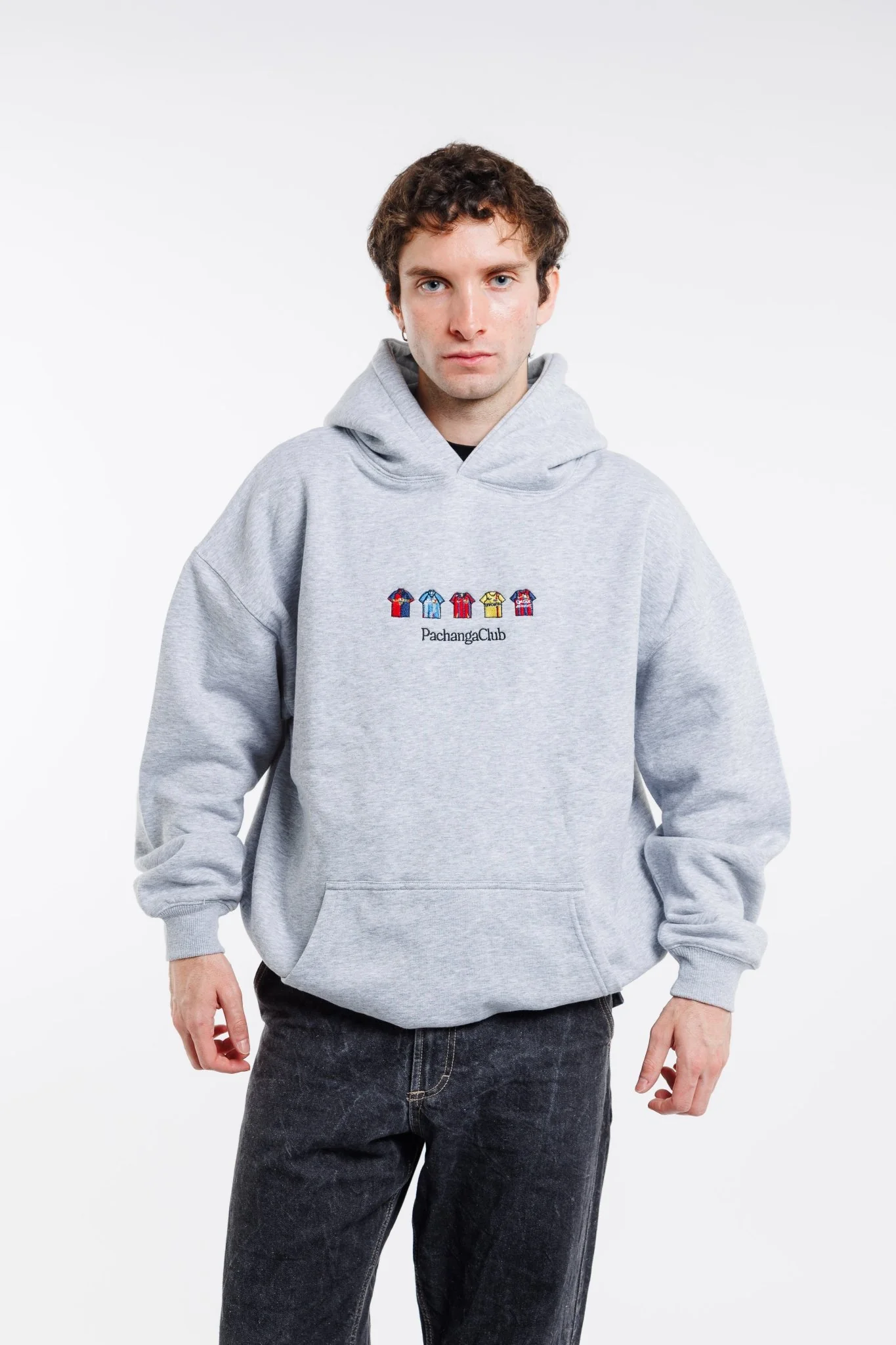 Sudadera Equipaciones Históricas Culés – Gris - Image 5