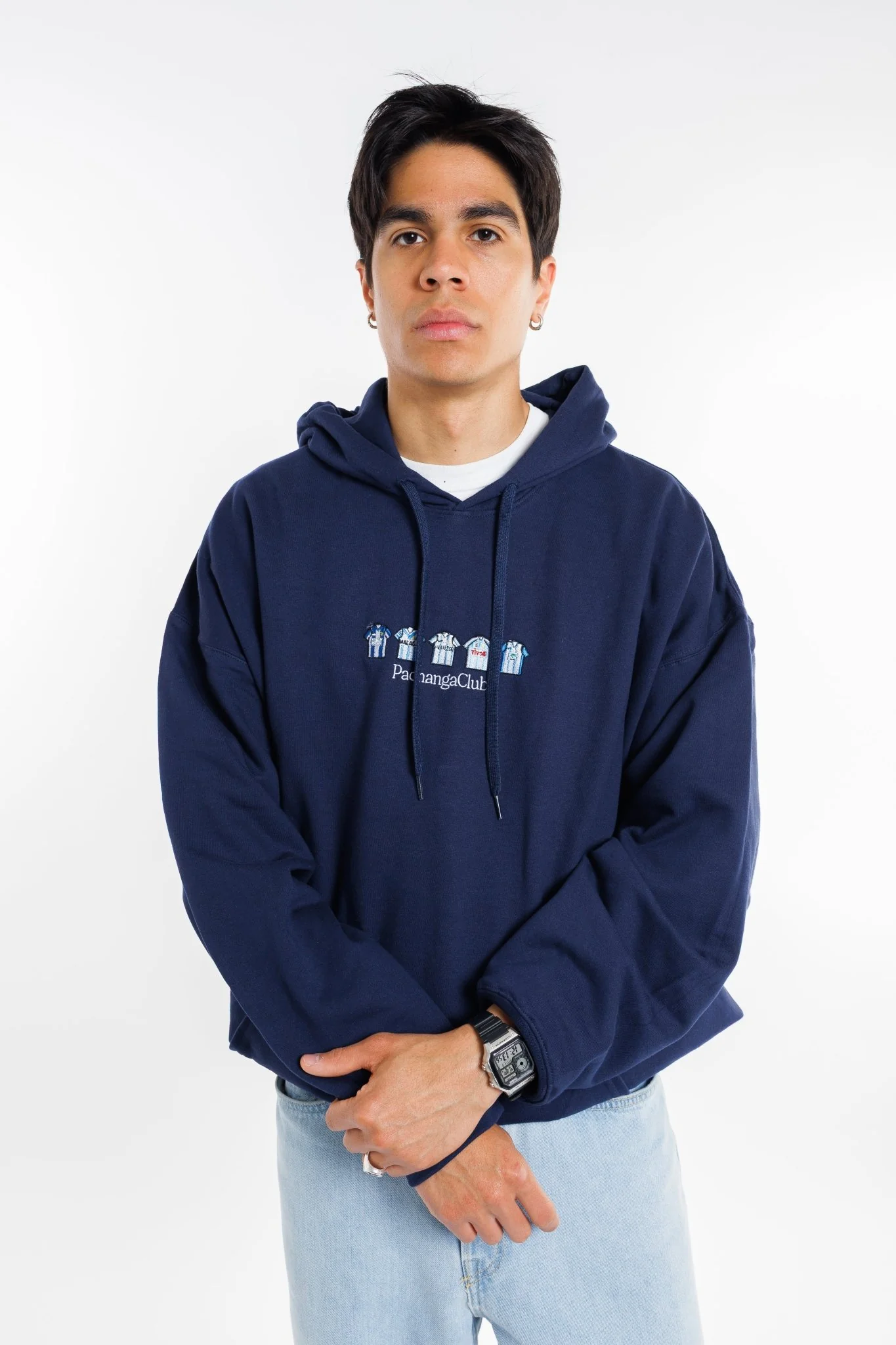 Sudadera Equipaciones Históricas Malaguistas – Azul Marino - Image 3