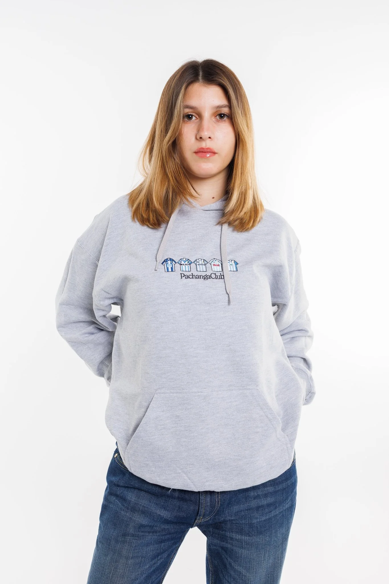 Sudadera Equipaciones Históricas Malaguistas - Gris - Image 8